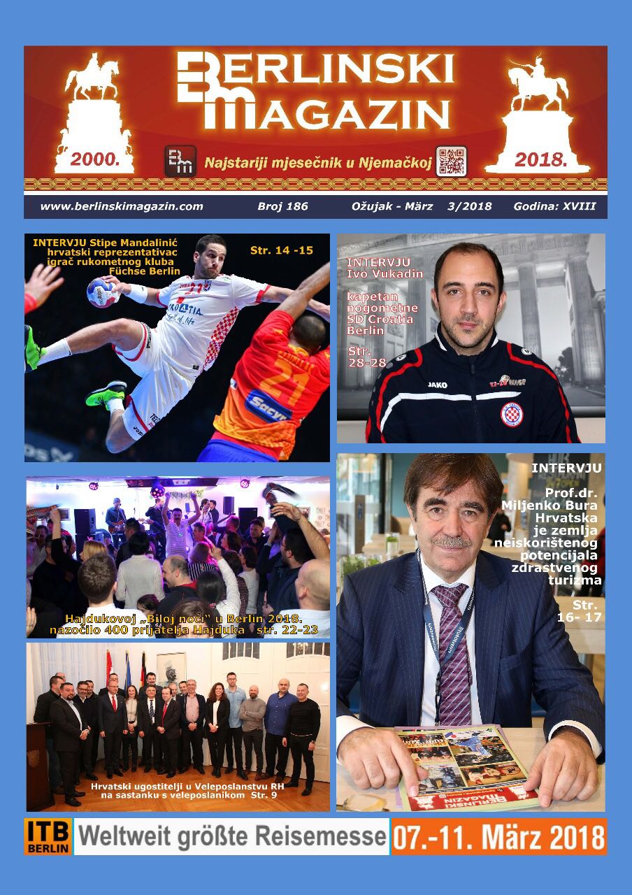 DR. BURA ZA BERLINSKI MAGAZIN: ''HRVATSKA JE ZEMLJA NEISKORIŠTENOG POTENCIJALA ZDRAVSTVENOG TURIZMA''