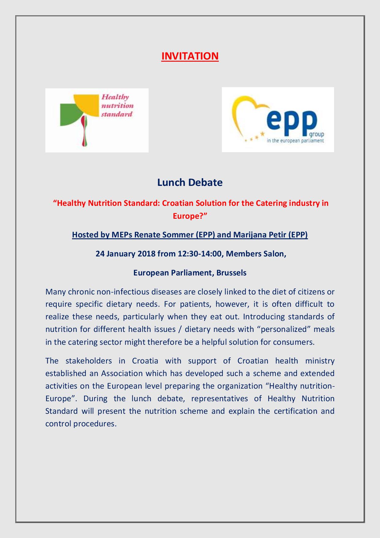 DR. BURA POZVAN U EU PARLAMENT NA DEBATU O STANDARDIMA ZDRAVE PREHRANE: HRVATSKO RJEŠENJE ZA UGOSTITELJSKU INDUSTRIJU EUROPE